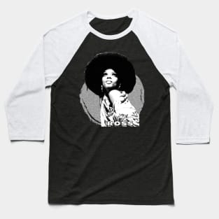 Diana Ross \ Vintage Black White Baseball T-Shirt